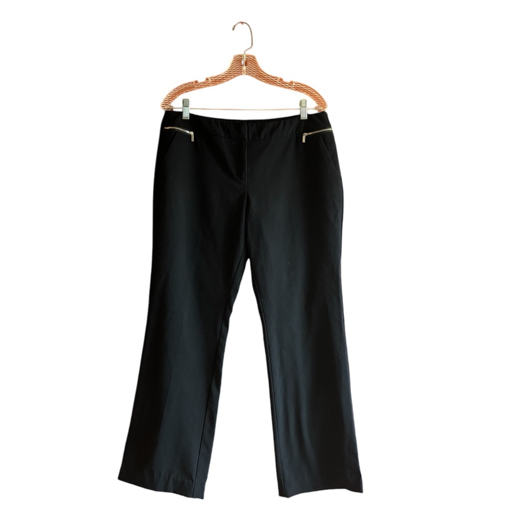7TH AVENUE SUITING COLLECTION NY & CO WOMENS BLACK DRESSING PANTS SZ 12 CLASSIC